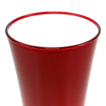 Product Vase &quot;Fizzy&quot; Ø20cm H35cm red, 1pc