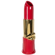 Product Decorative vase with lipstick design for artificial flowers with long stems, 38cm