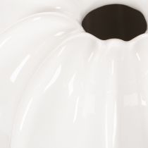 Product White Ceramic Pumpkin-Shaped Vase – 15cm for Home Decoration