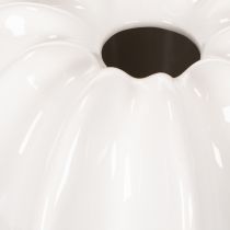 Product Glossy White Pumpkin Vase for Artificial and Dried Flowers, 19cm
