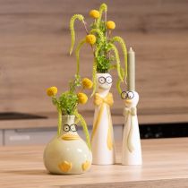 Product Duck figurine vase, ceramic, cheerful design, ideal for modern interiors, 15cm, 2 pieces