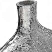 Product Decorative vase metal hammered flower vase silver 33x8x36cm