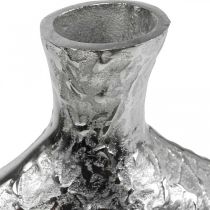 Product Decorative vase metal hammered flower vase silver 24x8x27cm