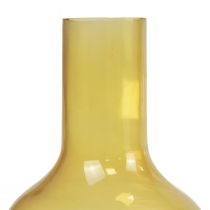 Product Vase yellow glass vase bulbous flower vase glass Ø10.5cm H15cm