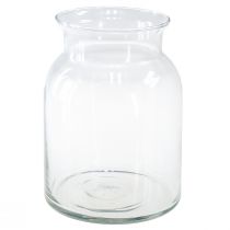Decorative glass vase lantern glass clear Ø18.5cm H25.5cm