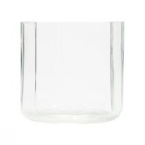 Product Candle holder glass lantern clear Ø9.5cm H9cm 6pcs