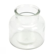 Mini vases glass decorative retro glass vases Ø12cm H12cm 6pcs