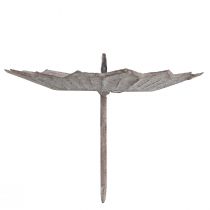 Product Vintage candle holder grey for sticking Ø11cm H8.5cm 4pcs