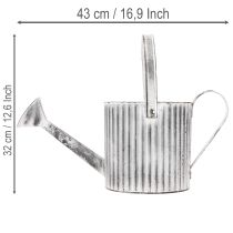 Product Vintage planter Ø17cm, decorative watering can, metal planter shabby chic