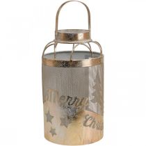 Product Vintage lantern candle holder Merry Christmas Ø19cm H34cm