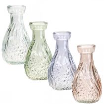 Product Vintage Vase Small Flower Vases Colored Ø11cm H6cm 4pcs