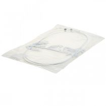 Product Bird deco window decoration spring, metal white H37.5cm 2pcs