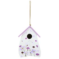 Product Birdhouse with spring-like floral pattern, decoration for balcony or apartment, 21cm