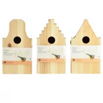Product Birdhouse wooden incubator blue tit fir H22,5cm 3pcs