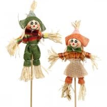 Scarecrow to decorate on the stick autumn decoration 24pcs