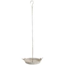 Product Birdbath metal with heart for hanging antique Ø21.5cm
