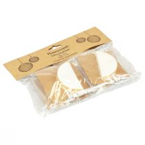 Product Honeycomb balls honeycomb balls Christmas white glitter Ø7cm 4pcs