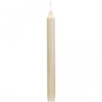 PURE wax candles bar candles cream Sahara 250/23mm natural wax 4pcs