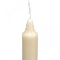 Product PURE wax candles, stick candles, cream Sahara 250/23mm, natural wax, 4 pieces