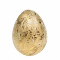 Product Quail egg as decoration empty gold 3cm 50 pcs