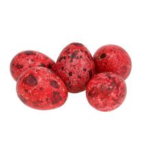Product Quail egg red 3cm Easter decoration 50 pcs