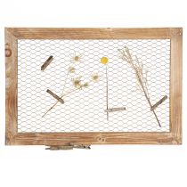 Product Wall Decoration Wood Metal Rustic Decoration Brown 40x60cm