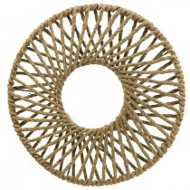 Wall decoration boho style, decorative ring jute ribbon Ø38cm