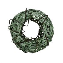 Wicker wreath small green Ø28cm