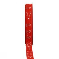 Gift ribbon Christmas Christmas ribbon Hohoho Red 15mm 20m