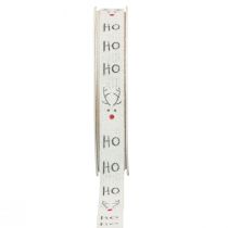 Product Gift ribbon Christmas Christmas ribbon Hohoho white 15mm 20m