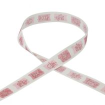 Christmas ribbon Pink ribbon Christmas 25mm 18m