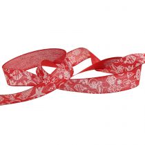 Christmas ribbon with motif 25mm 18m