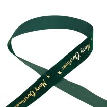 Product Gift ribbon, Christmas ribbon, velvet ribbon Green Merry Christmas 25mm 20m