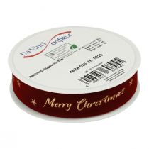 Product Gift ribbon Christmas ribbon red velvet ribbon 25mm 20m