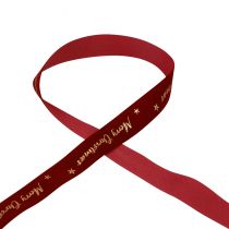 Gift ribbon Christmas ribbon red velvet ribbon 25mm 20m