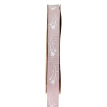 Gift ribbon stars Christmas ribbon old pink ribbon 15mm 20m