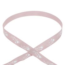 Gift ribbon stars Christmas ribbon old pink ribbon 15mm 20m