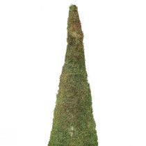 Product Christmas tree moss decoration in green natural Ø30cm H100cm
