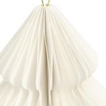 Product Christmas Tree Paper Christmas White Silver 20cm 5pcs