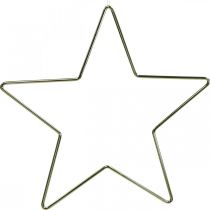Product Christmas Decoration Metal Star Gold Decoration Star Pendant 20cm 6 Pcs