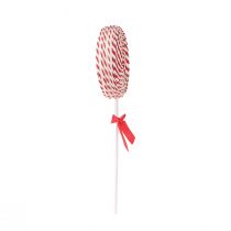 Product Christmas Decoration Red White Lolly Foam Lollipop H36cm 2pcs