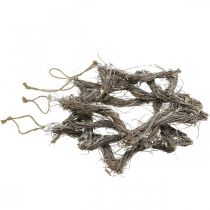 Product Christmas decoration star white washed stars to hang up elm 30cm 4pcs