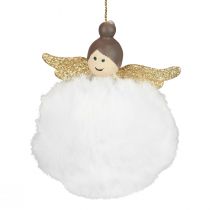Product Christmas tree decoration Christmas angel pink white H8cm 2pcs