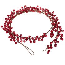 Product Christmas garland artificial berry garland red 180cm