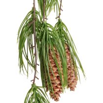 Product Christmas garland artificial fir green 6 cones 78cm