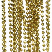 Product Christmas garland Christmas tree decoration chain pearls gold 9m