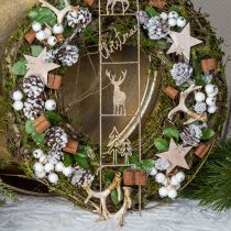 Product Christmas pendant decoration antlers Christmas tree decorations 7cm 8pcs