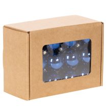 Product Mini Glass Christmas Baubles Set 3cm Blue 22 Pieces