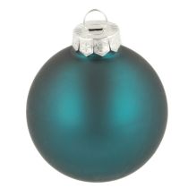 Product Christmas bauble, matte and glossy, festive Christmas tree ornament, 6cm, 24 pieces