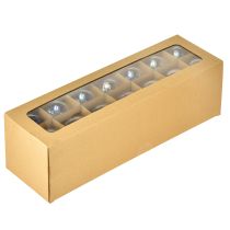 Product Glass ball in mother-of-pearl look with iridescent shimmer 6cm 24pcs